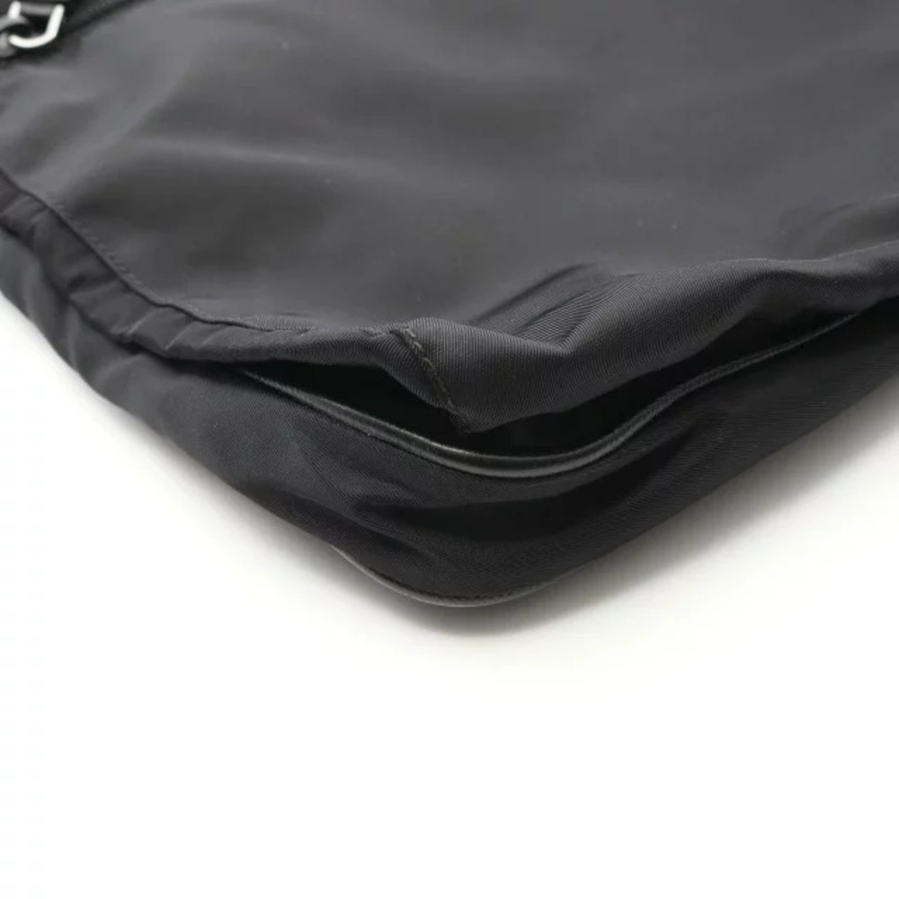 Prada Shoulder Bag Saffiano Leather Black - Picture 7 of 8